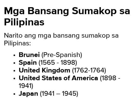 sino ang sumakop sa pilipinas